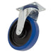Sealey Heavy-Duty Blue Elastic Rubber Swivel Castor Wheel100mm Trade Sealey - Dynamic Drive