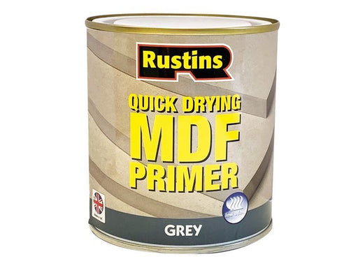 Rustins Quick Drying MDF Primer Grey 250ml Rustins - Dynamic Drive
