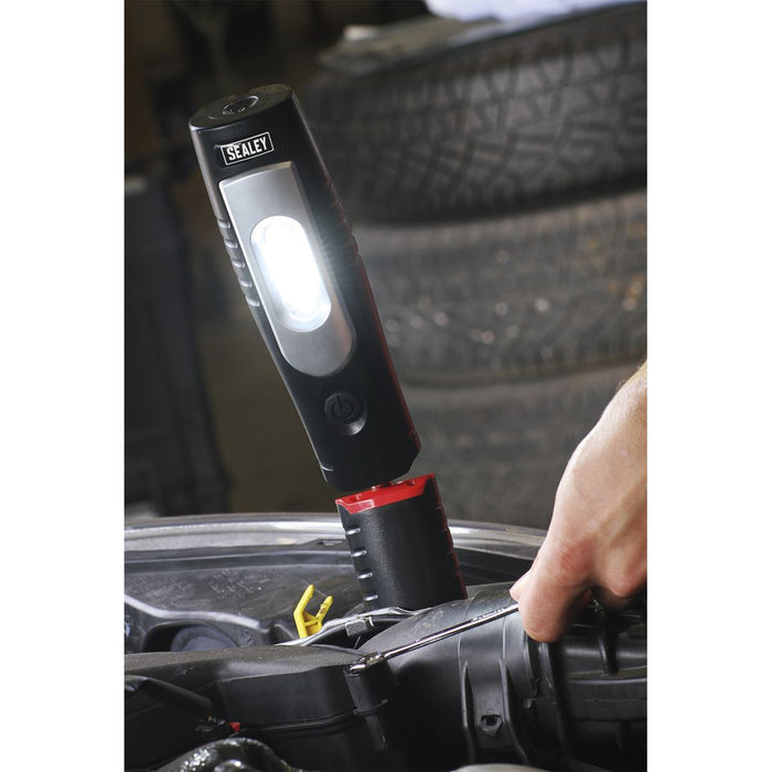 Sealey LED3602 Rechargeable 360° Inspection Lamp 7 SMD+3W LED Lithium-ion Sealey  - Dynamic Drive