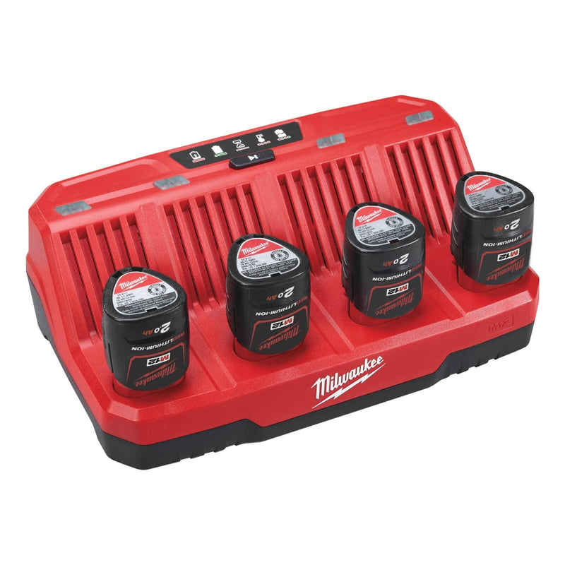 Milwaukee M12C4 M12 4 Bay Multi Charger Milwaukee - Dynamic Drive
