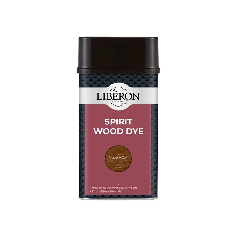 Liberon Spirit Wood Dye Medium Oak 1 litre Liberon - Dynamic Drive