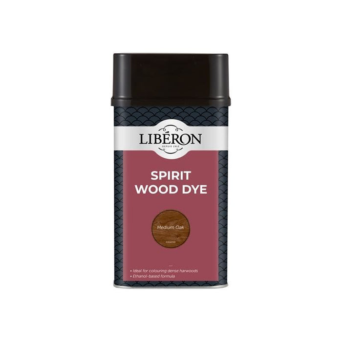 Liberon Spirit Wood Dye Medium Oak 1 litre Liberon - Dynamic Drive