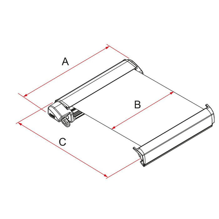 Fiamma F80L 600 Awning Titanium Royal Grey Fiamma - Dynamic Drive