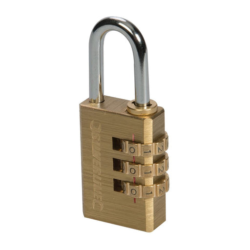 Silverline Combination Padlock Brass 3-Digit Silverline - Dynamic Drive