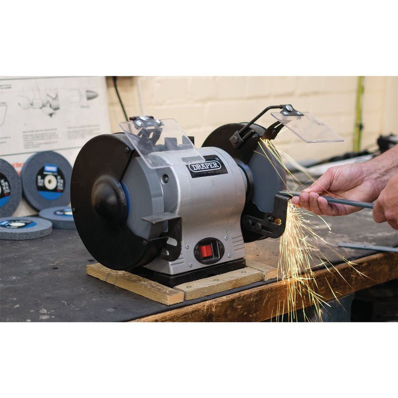 Draper Aluminium Oxide Bench Grinding Wheel, 200 x 25mm, 60 Grit 99571 Draper - Dynamic Drive