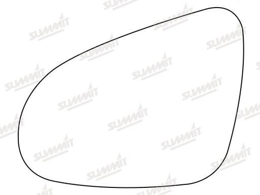 Summit Heated Base Plate With Standard Mirror Glass fits Toyota Yaris 11 on LHS Summit - Dynamic Drive