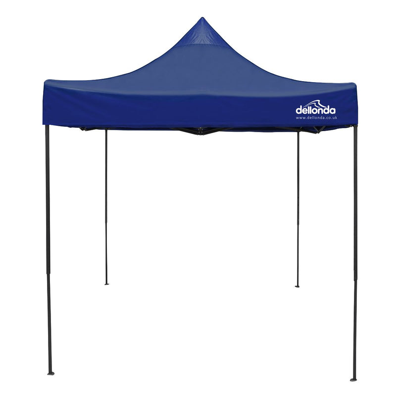 Dellonda 2x2m Pop-Up Gazebo Heavy Duty Carry Bag Rope Stakes & Weight Blue Dellonda - Dynamic Drive