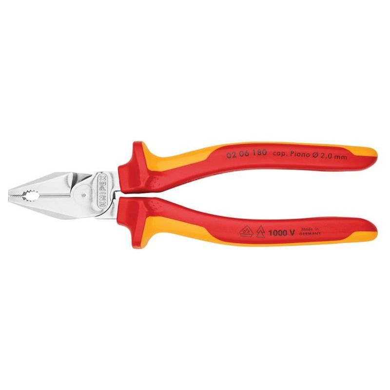 Knipex VDE High Leverage Combination Pliers 180mm Knipex - Dynamic Drive