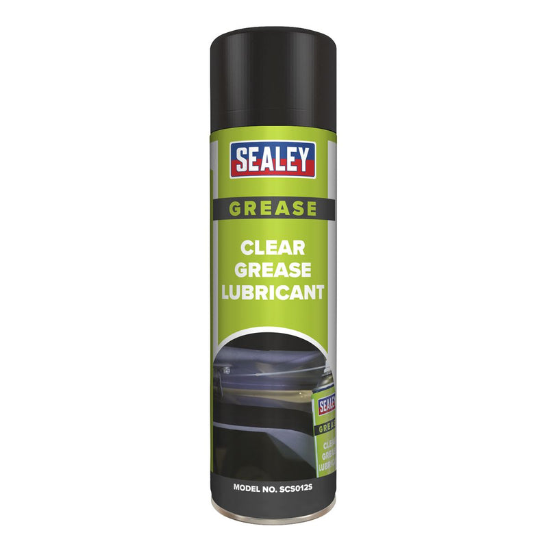 Sealey Clear Grease Lubricant 500ml SCS012S Sealey - Dynamic Drive