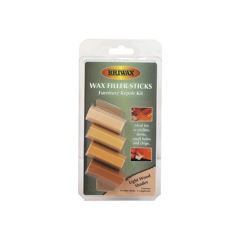Briwax Wax Filler Sticks Light Wood Shades (Pack 4) Briwax - Dynamic Drive