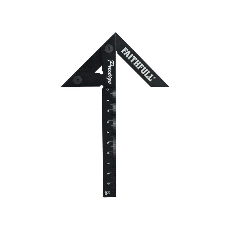 Faithfull Prestige Centre Finder Gauge Black Aluminium 100mm Faithfull - Dynamic Drive