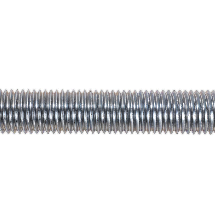 Sealey Studding M24 x 1m Zinc Pack of 2 STUD24 Sealey - Dynamic Drive