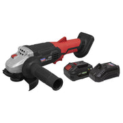Sealey Cordless Angle Grinder Kit115mm 20V 4Ah SV20 Series CP20VAGBKIT1 Sealey - Dynamic Drive