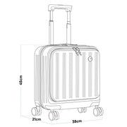Dellonda Cabin Size Luggage with Laptop Compartments & Dual TSA Lock 18" Dellonda - Dynamic Drive