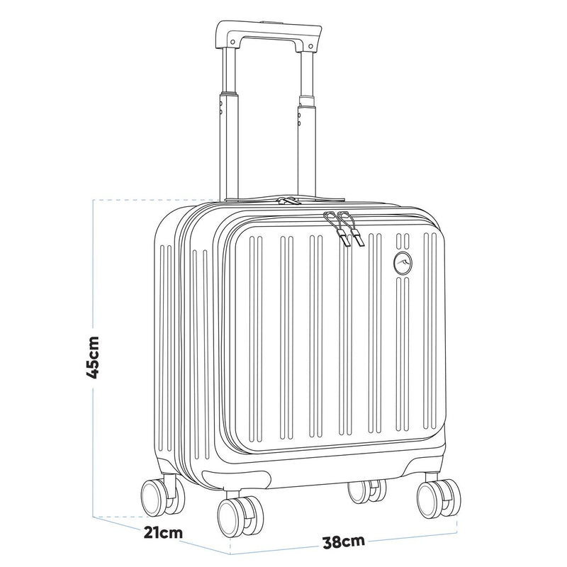 Dellonda Cabin Size Luggage with Laptop Compartments & Dual TSA Lock 18" Dellonda - Dynamic Drive