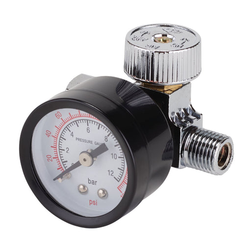 Draper 1/4" BSP On-Gun Air Regulator and Gauge, 180psi 28379 Draper - Dynamic Drive