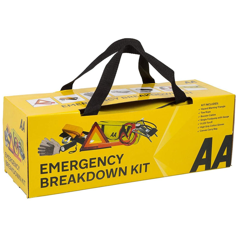 AA Car Emergency Breakdown and Safety Kit Town Tools - Dynamic Drive