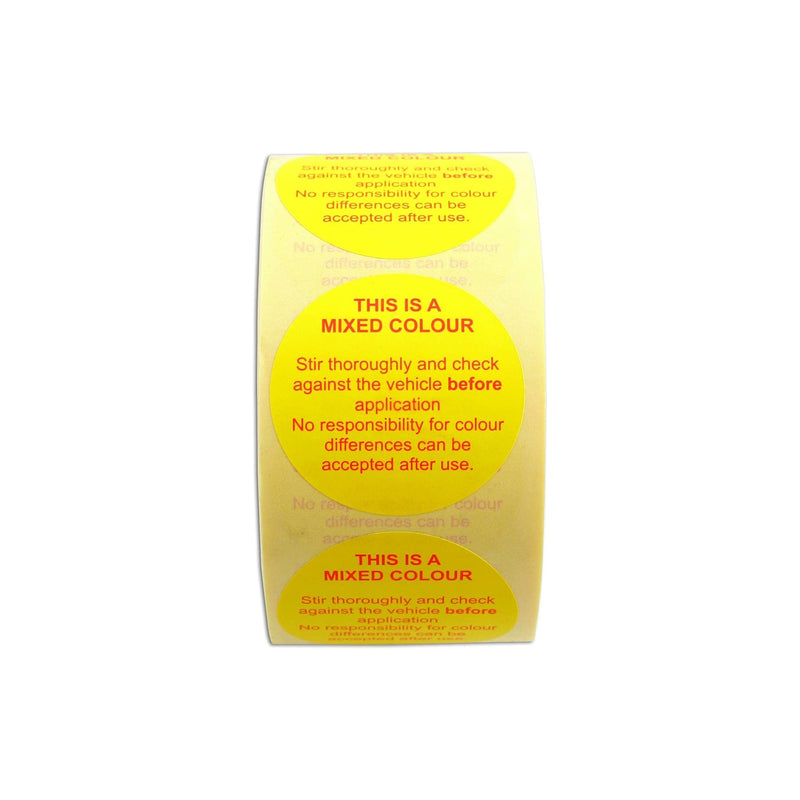 Power-Tec Colour Disclaimer Labels 1,000pcs 91413 Power-Tec - Dynamic Drive