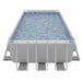 Dellonda Steel Frame Rectangular Swimming Pool - Step Ladder & Filter Pump 25ft Dellonda - Dynamic Drive