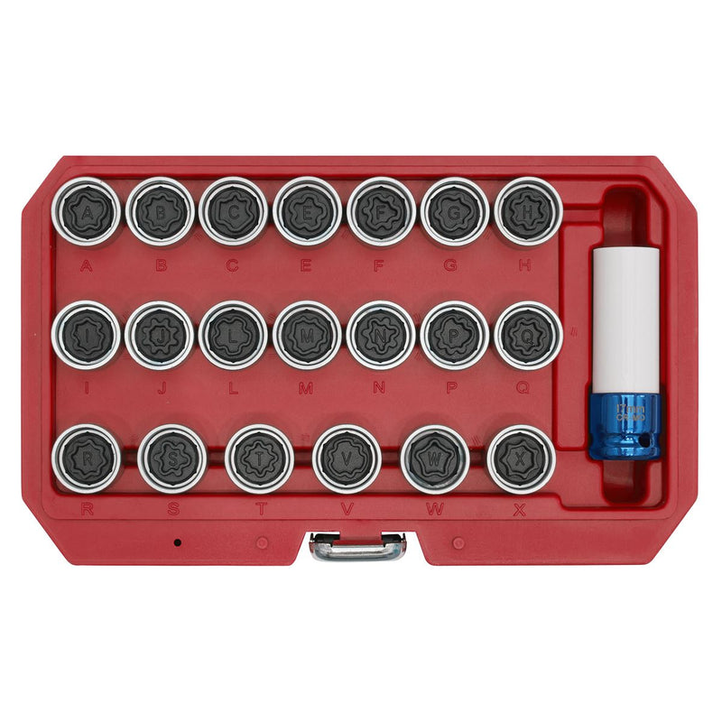 Sealey Locking Wheel Nut Key Set 21pc Audi SX218 Sealey - Dynamic Drive