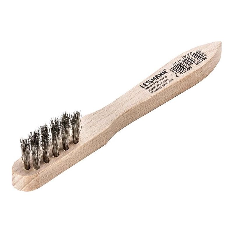Lessmann Spark Plug Brush 3 Row Stainless Steel Wire Lessmann - Dynamic Drive