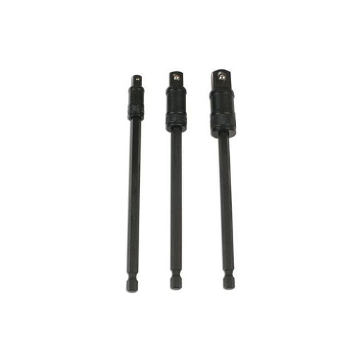 Laser Impact Quick Locking Socket Adaptor Set 150mm 3pc 7779 Laser - Dynamic Drive
