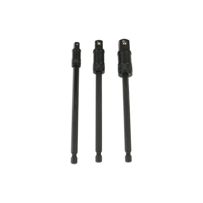 Laser Impact Quick Locking Socket Adaptor Set 150mm 3pc 7779 Laser - Dynamic Drive