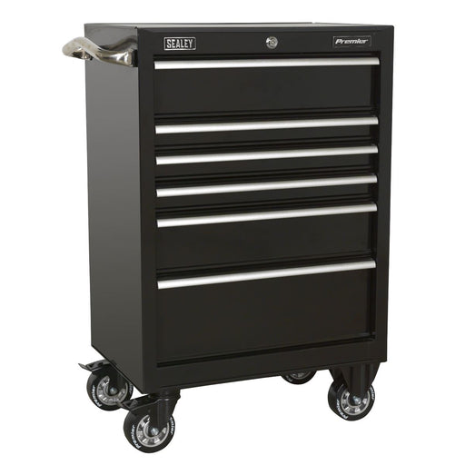Sealey Rollcab 6 Drawer 675mm Heavy-Duty Black PTB67506 Sealey - Dynamic Drive