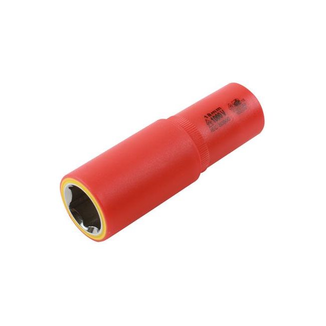 Laser Deep Insulated Socket 1/2"D 18mm 7956 Laser - Dynamic Drive