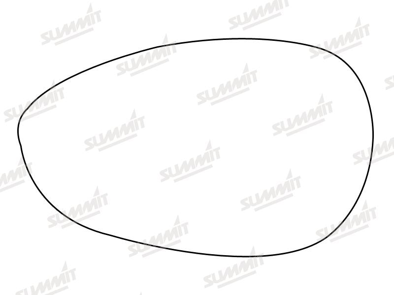 Summit Non-Heated Base Plate With Standard Mirror Glass fits Fiat 500 Punto 05 on LHS Summit - Dynamic Drive