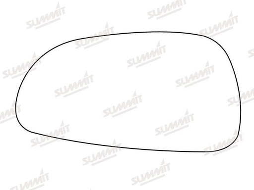 Summit Stick-On Standard Mirror Glass fits Mazda 626 94 on LHS Summit - Dynamic Drive