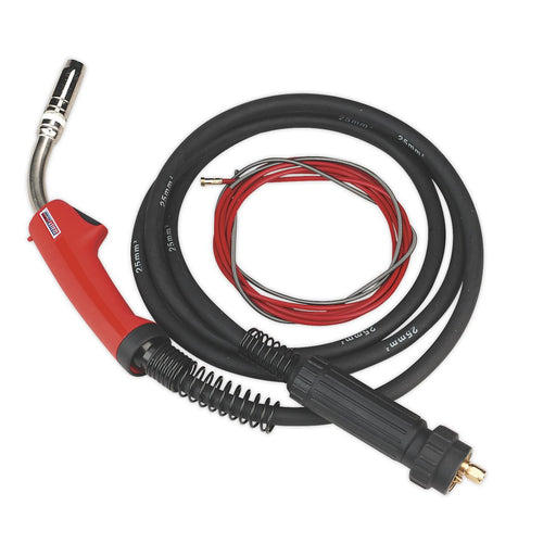 Sealey MIG Torch 3m Euro Connector MB25 MIG/T25 Sealey - Dynamic Drive