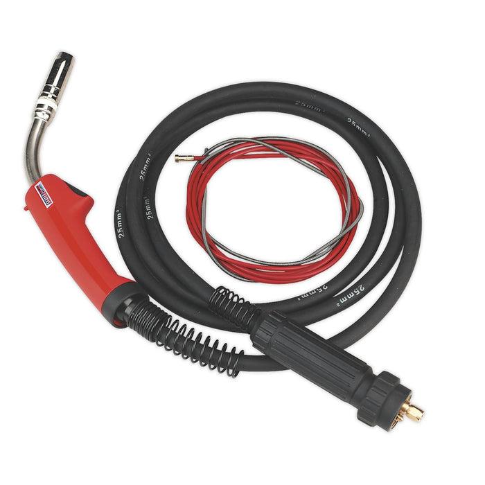 Sealey MIG Torch 3m Euro Connector MB25 MIG/T25 Sealey - Dynamic Drive