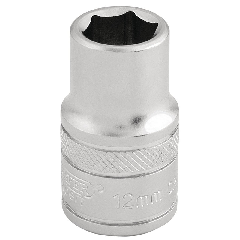 Draper 6 Point Metric Socket, 1/2" Sq. Dr., 12mm 16601 Draper - Dynamic Drive