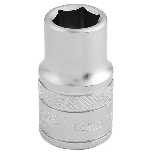 Draper 6 Point Metric Socket, 1/2" Sq. Dr., 12mm 16601 Draper - Dynamic Drive