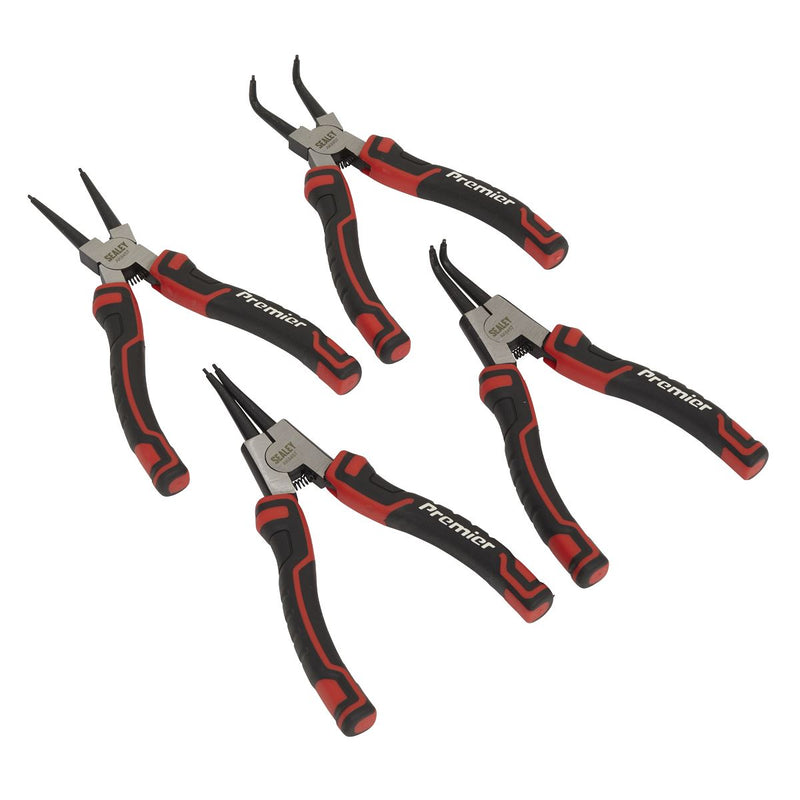 Sealey Circlip Pliers Set 180mm 4pc AK8457 Sealey - Dynamic Drive