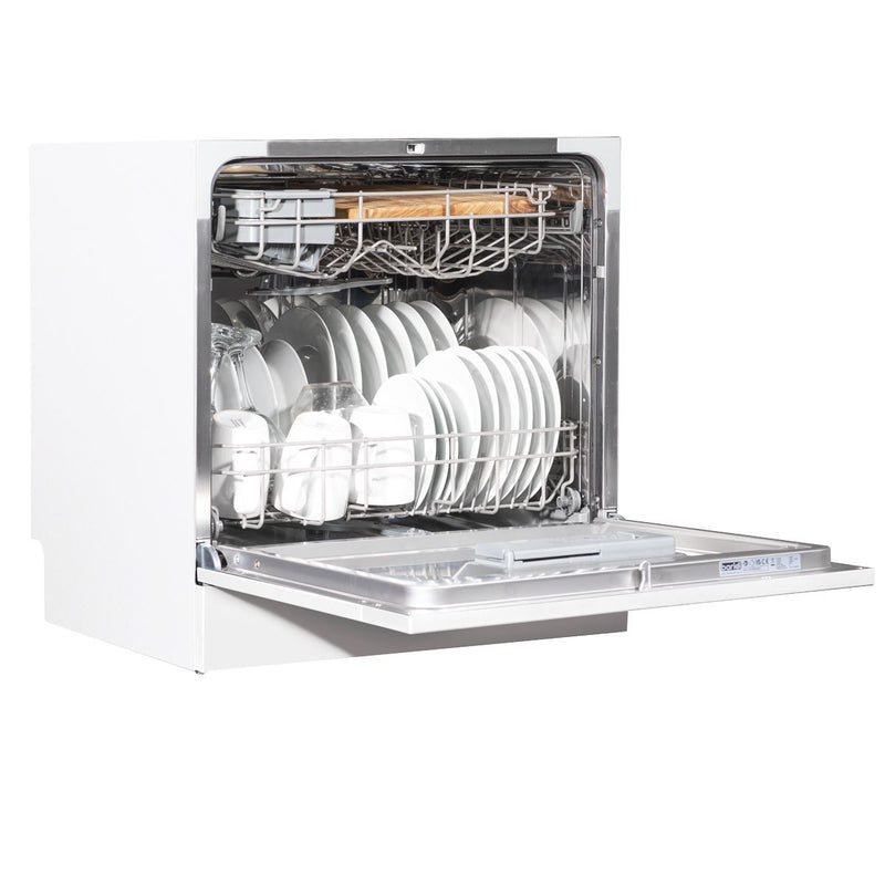 Baridi Tabletop Dishwasher 8 Place Settings 8L Capacity - White DH86 Baridi - Dynamic Drive