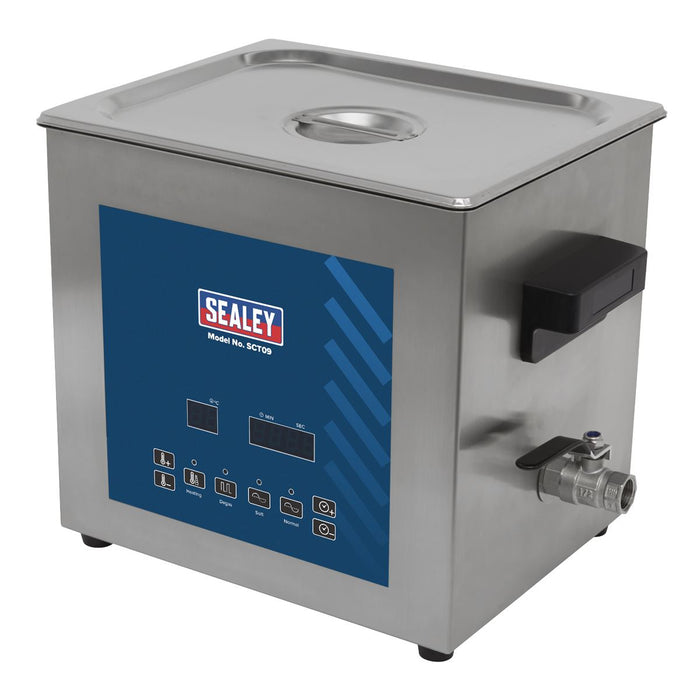 Sealey Ultrasonic Parts Cleaning Tank 9L SCT09 Sealey - Dynamic Drive