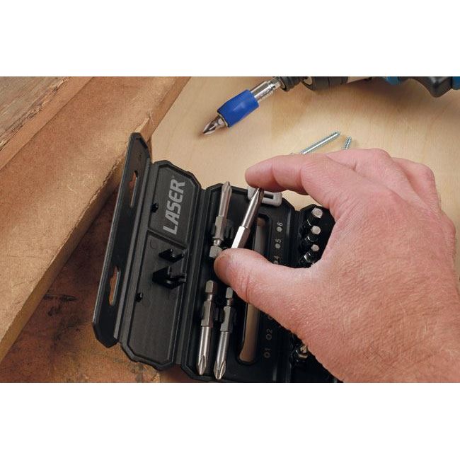 Laser Portable Power Tool Bit Set 23pc 8424 Laser - Dynamic Drive
