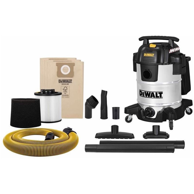 Dewalt Vacuum DXV38SC Stainless Steel Wet & Dry Vacuum 1050W 240V DEWALT Vacuum - Dynamic Drive