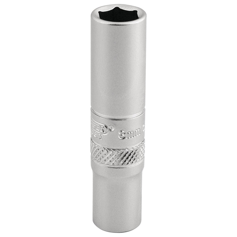 Draper 6 Point Deep Socket, 1/4" Sq. Dr., 8mm 16528 Draper - Dynamic Drive