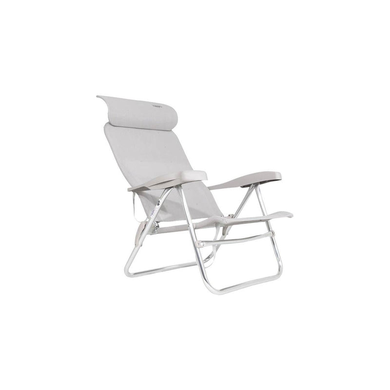 Crespo Beach Chair AL/205 Compact Light Grey Crespo - Dynamic Drive