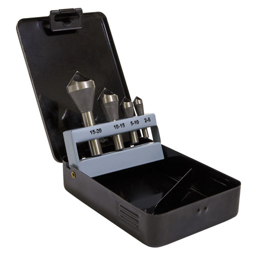 Sealey Slotted Deburring Countersink Drill Bit Set 4pc 90 CSSET4O Sealey - Dynamic Drive
