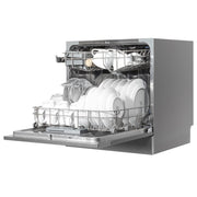 Baridi Tabletop Dishwasher 8 Place Settings 8L Capacity - Silver DH87 Baridi - Dynamic Drive