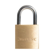 Silverline Brass Padlock 20mm Silverline - Dynamic Drive