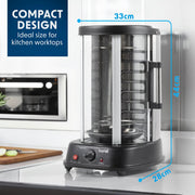 Baridi Vertical 360 Rotisserie Smokeless Grill 21L Capacity DH216 Baridi - Dynamic Drive