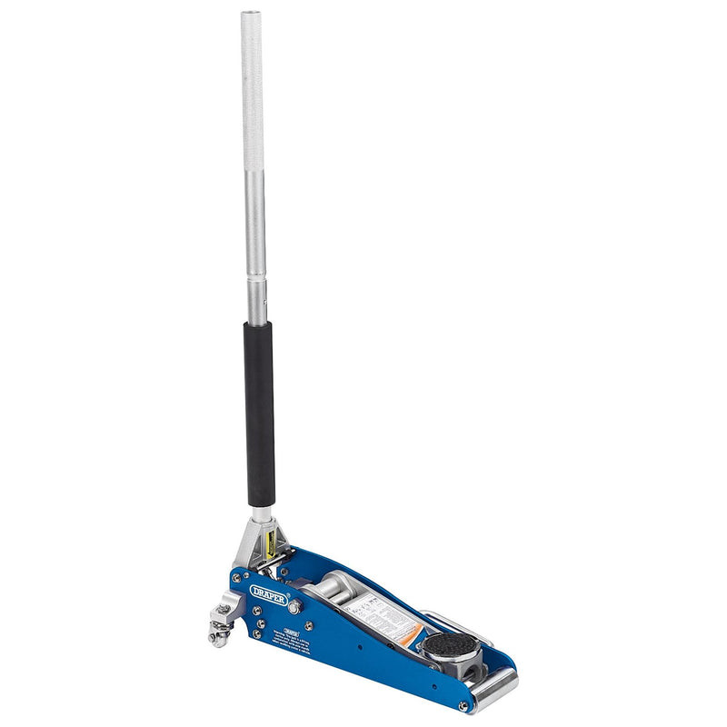 Draper Aluminium Low Profile Trolley Jack, 1.25 Tonne 31242 Draper - Dynamic Drive
