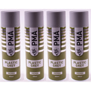 4x Autotek Professional Grey Plastic Primer 500ml Spray High Coverage Autotek - Dynamic Drive