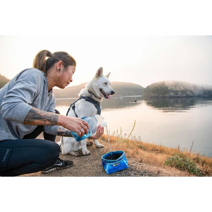 Ruffwear Quencher Dog Bowl with Coastal Mountains Print (Medium) Ruffwear - Dynamic Drive