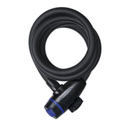 Oxford Self Coiling Tensile Steel Cable Lock 12mm x 1800mm Smoke Oxford - Dynamic Drive